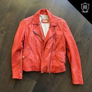Massimo Dutti Leather Jacket - Medium